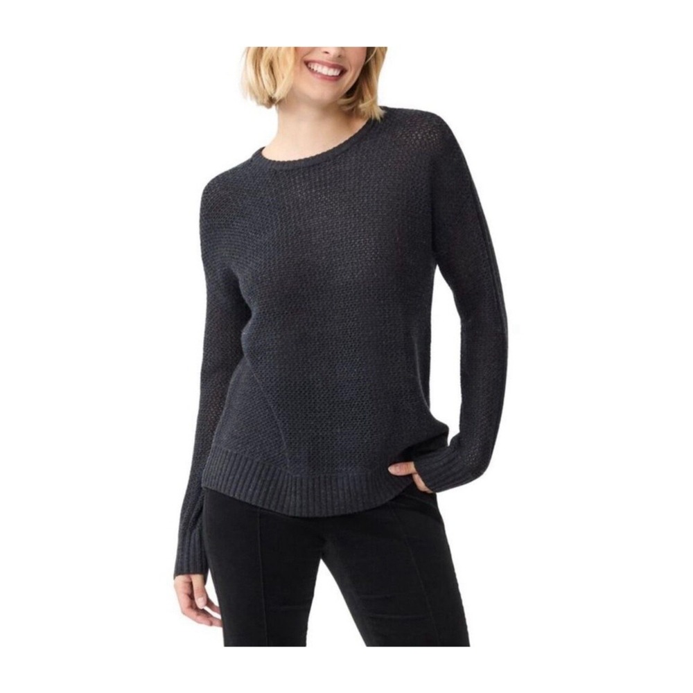J.McLAUGHLIN Elodie Sweater Small Charcoal Grey NEW Merino Wool Quiet Luxury